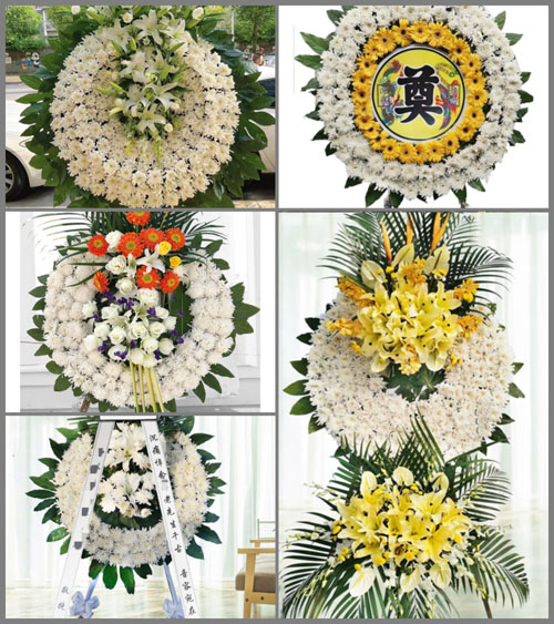 山东青岛平度市明村镇马戈庄村花圈速递